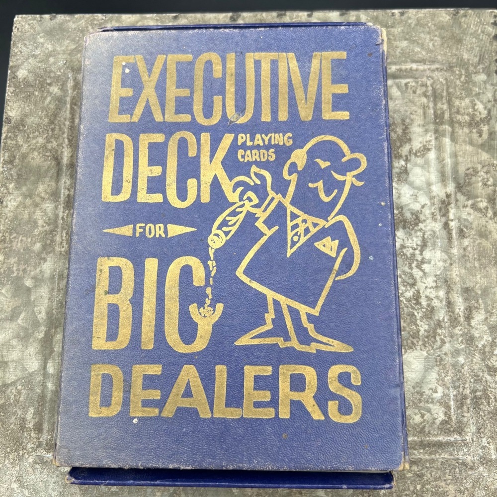 Vintage Arrco Executive Deck for Big Dealers Jumbo Playing Cards 5x7 1960s USA - Picture 1 of 10